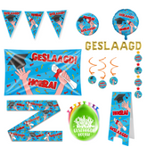 Geslaagd Versiering Pakket Blauw XL